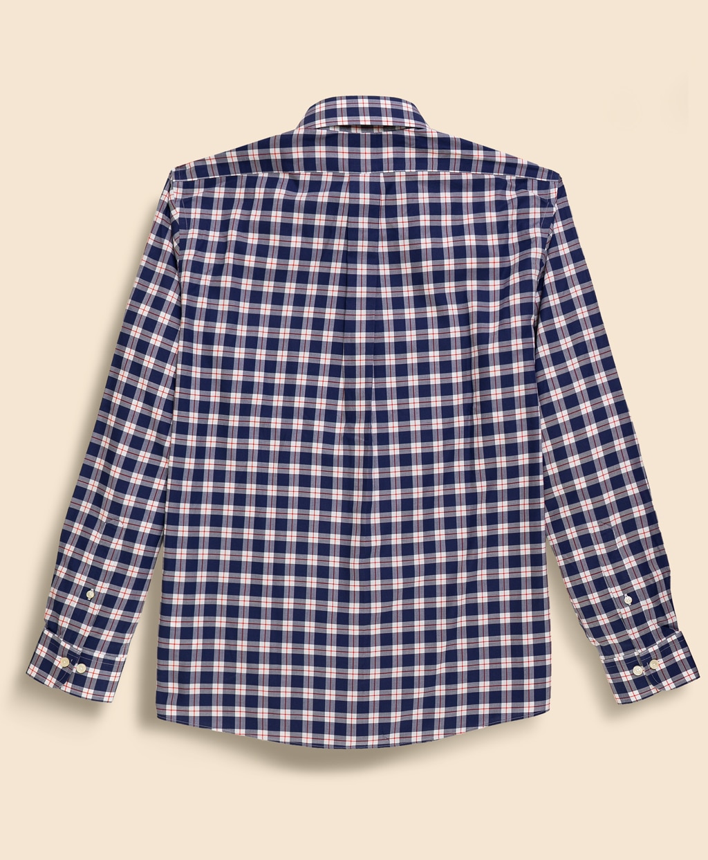 ノンアイロン　ストレッチコットンツイル　チェック　スポーツシャツ　Regular Fit2