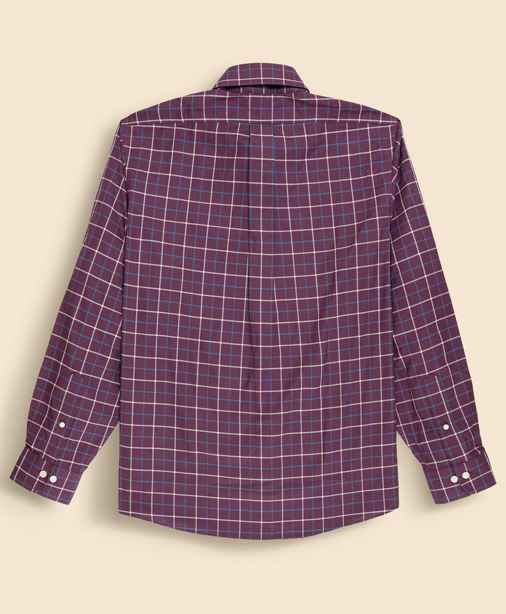 ノンアイロン　ストレッチコットンツイル　チェック　スポーツシャツ　Regular Fit2