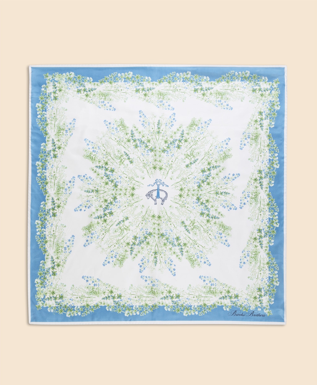 シルク　フローラルプリント　スカーフ2