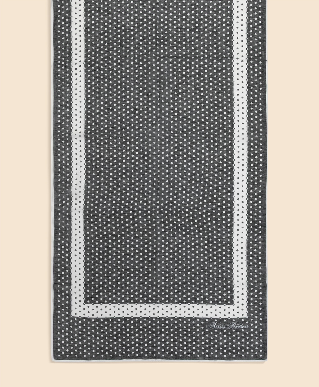 シルクブレンド　ドットプリント　オブロングスカーフ2