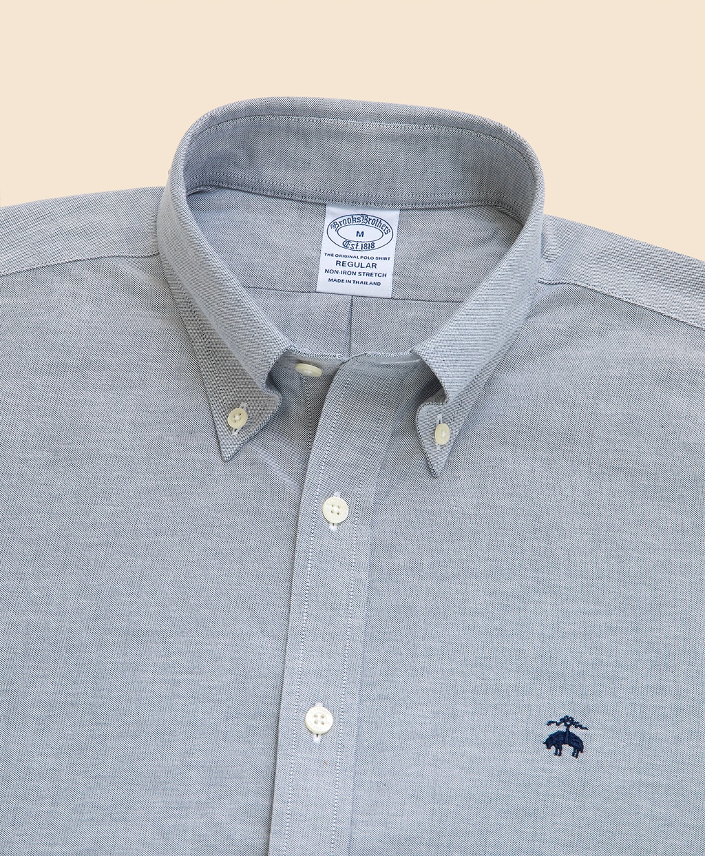 ノンアイロン　ストレッチオックスフォード　シーズナルカラー　GFロゴ　スポーツシャツ　Regular Fit3