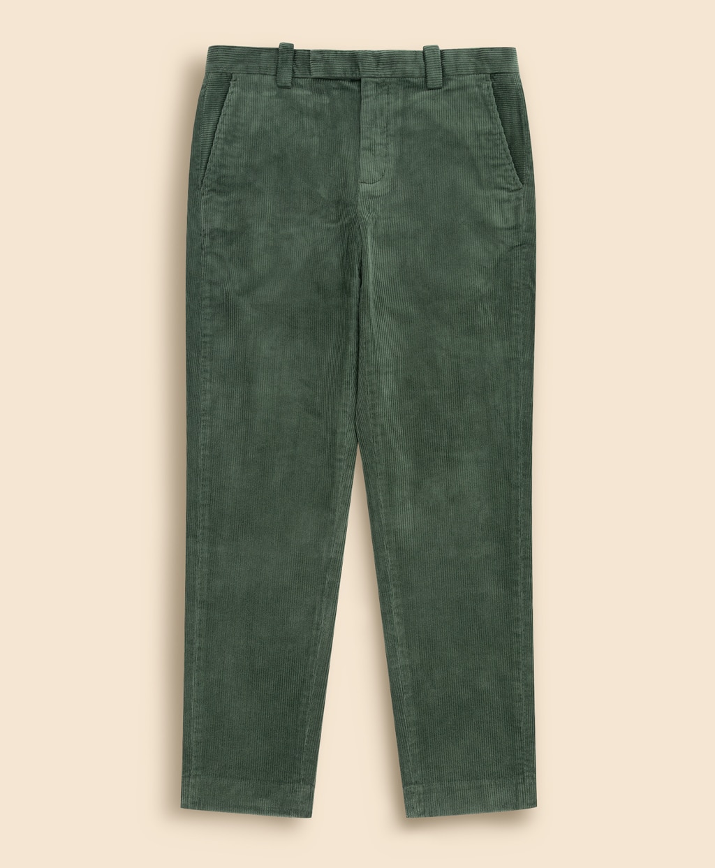 ストレッチコットン　8-Waleコーデュロイ　プレーンフロントパンツ　Regular1