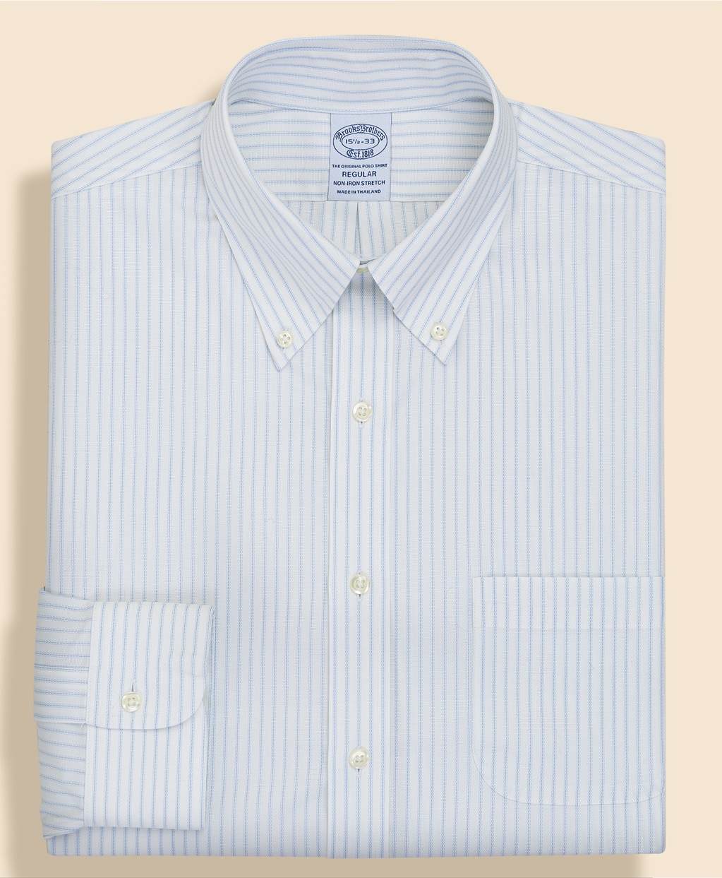 ノンアイロン　ストレッチロイヤルオックスフォード　ドレスシャツ　Regular Fit1