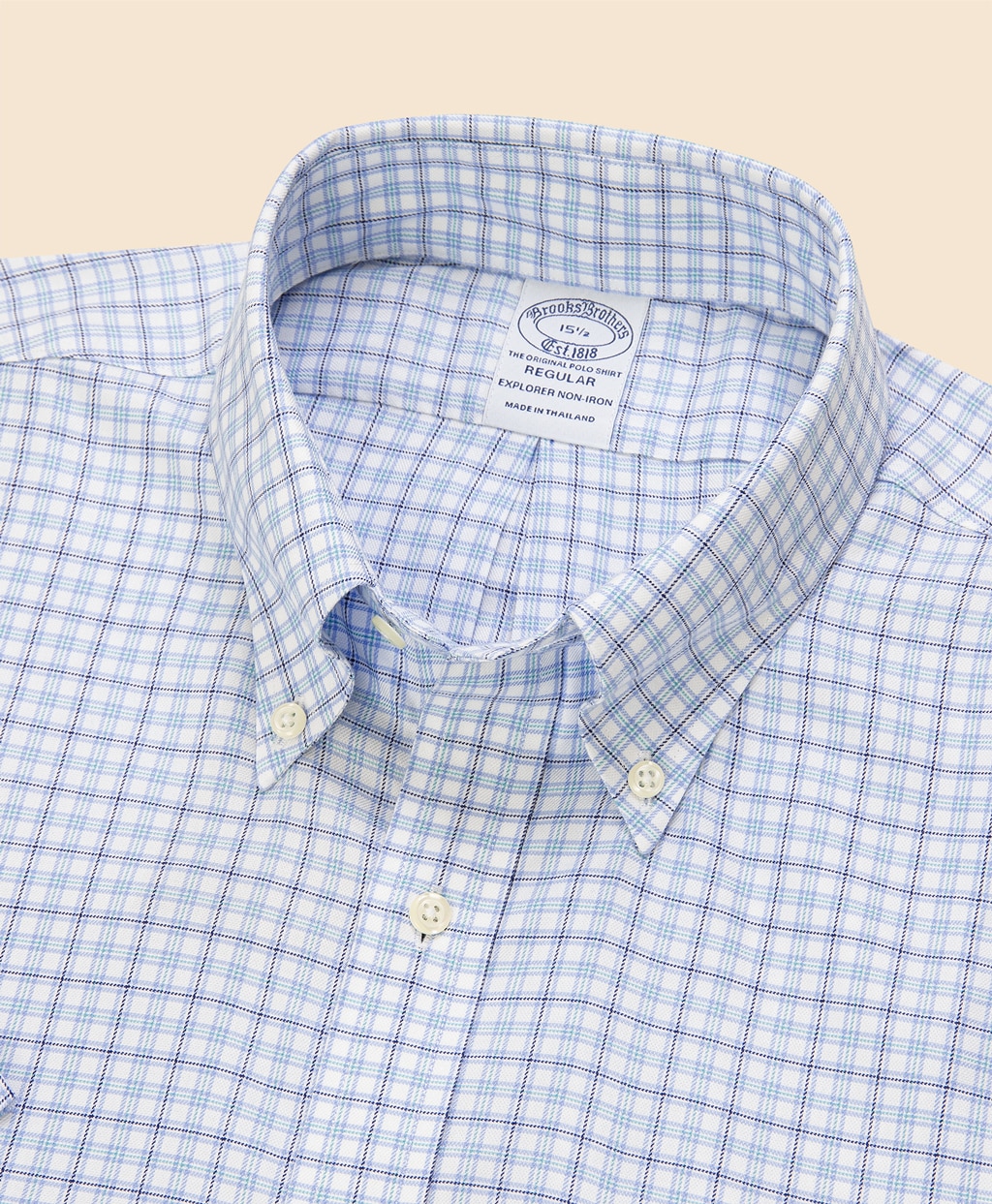 Brooks Brothers Explorer　ノンアイロン　チェック　ショートスリーブ　ドレスシャツ　Regular Fit2