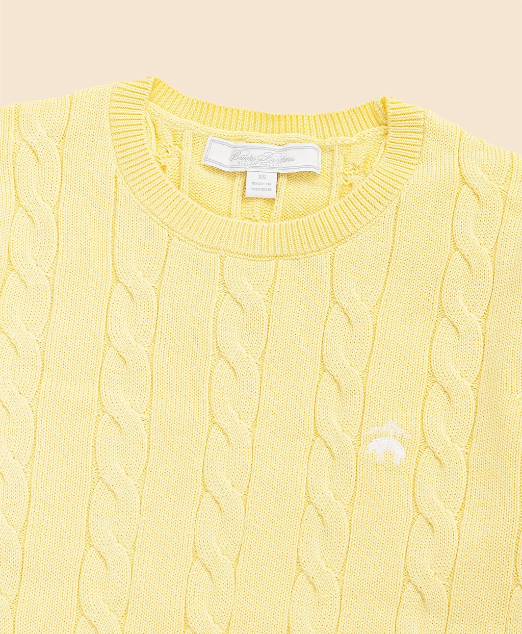 スーピマコットン　GFロゴ　ケーブル　ショートスリーブセーター2