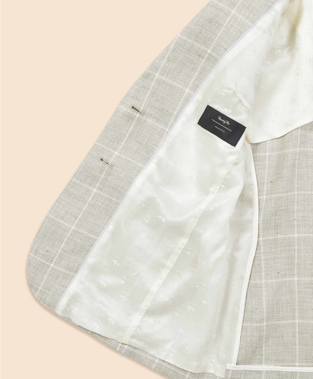 リネン／ウール　ウィンドウペイン　シングル２ボタンジャケット7