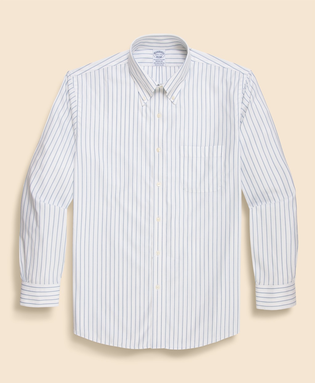 ノンアイロン　ストレッチヘリンボーン　ダブルストライプ　ドレスシャツ　Regular Fit4