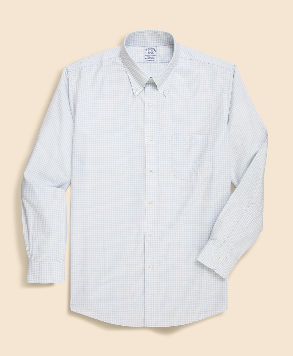 ノンアイロン　ストレッチヘリンボーン　　チェック　ドレスシャツ　Regular Fit4