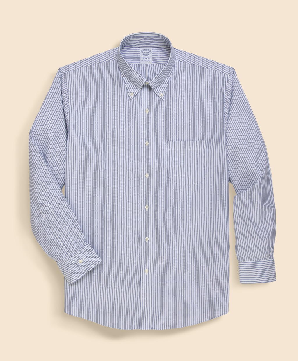 ノンアイロン　ストレッチロイヤルオックスフォード　ストライプ　ドレスシャツ　Regular Fit4