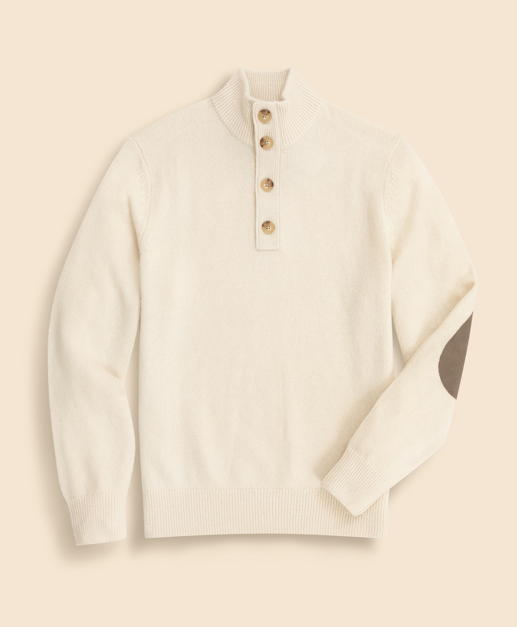カシミヤ エルボーパッチ モックネックセーター | Brooks Brothers