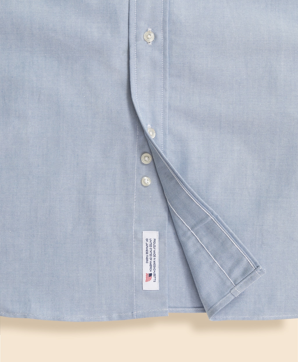 【BD125周年プリント対象メンズドレスシャツ】 スーピマコットン オックスフォード ドレスシャツ Regular Fit Made in USA6