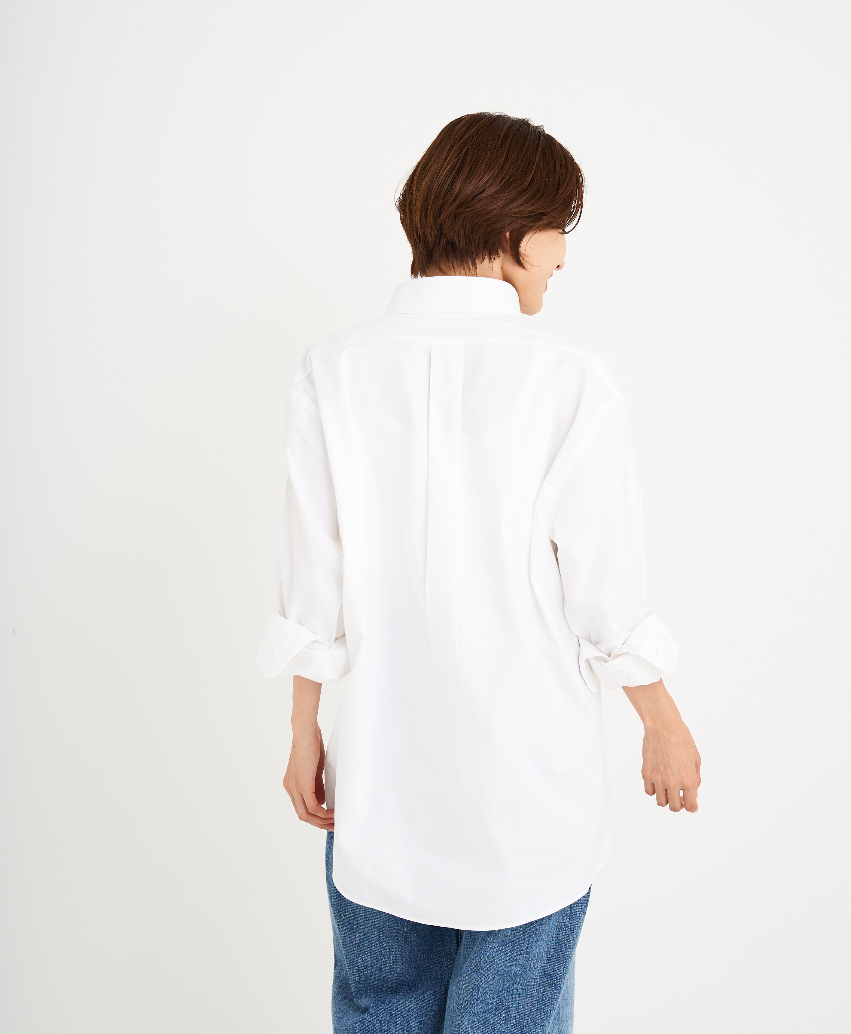 【BD125周年プリント対象GFロゴ入りメンズシャツ】 ノンアイロン ストレッチオックスフォード GFロゴ スポーツシャツ Regular Fit19