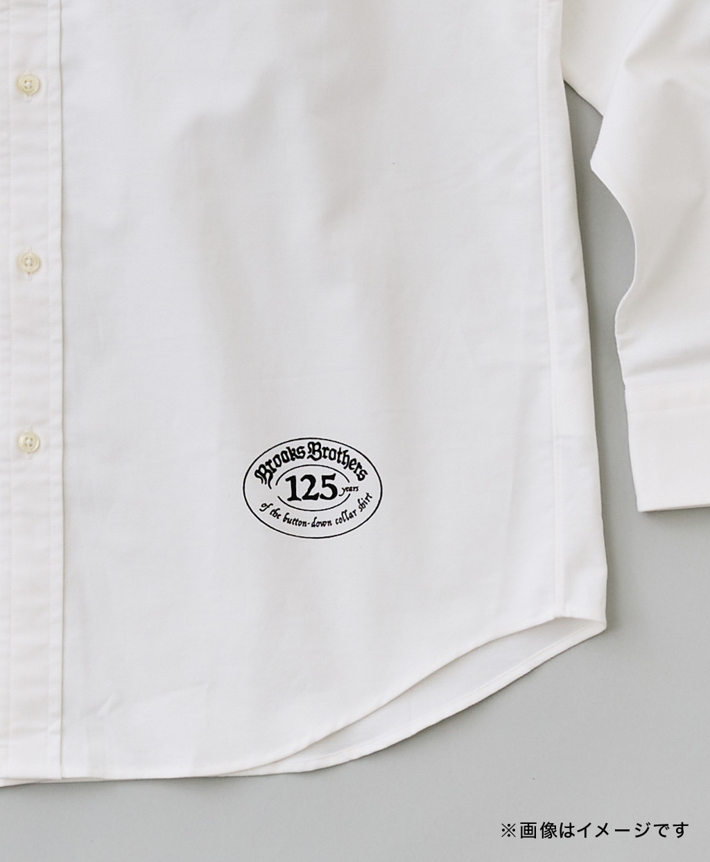 【BD125周年プリント対象GFロゴ入りメンズシャツ】 ノンアイロン ストレッチオックスフォード GFロゴ スポーツシャツ Regular Fit6