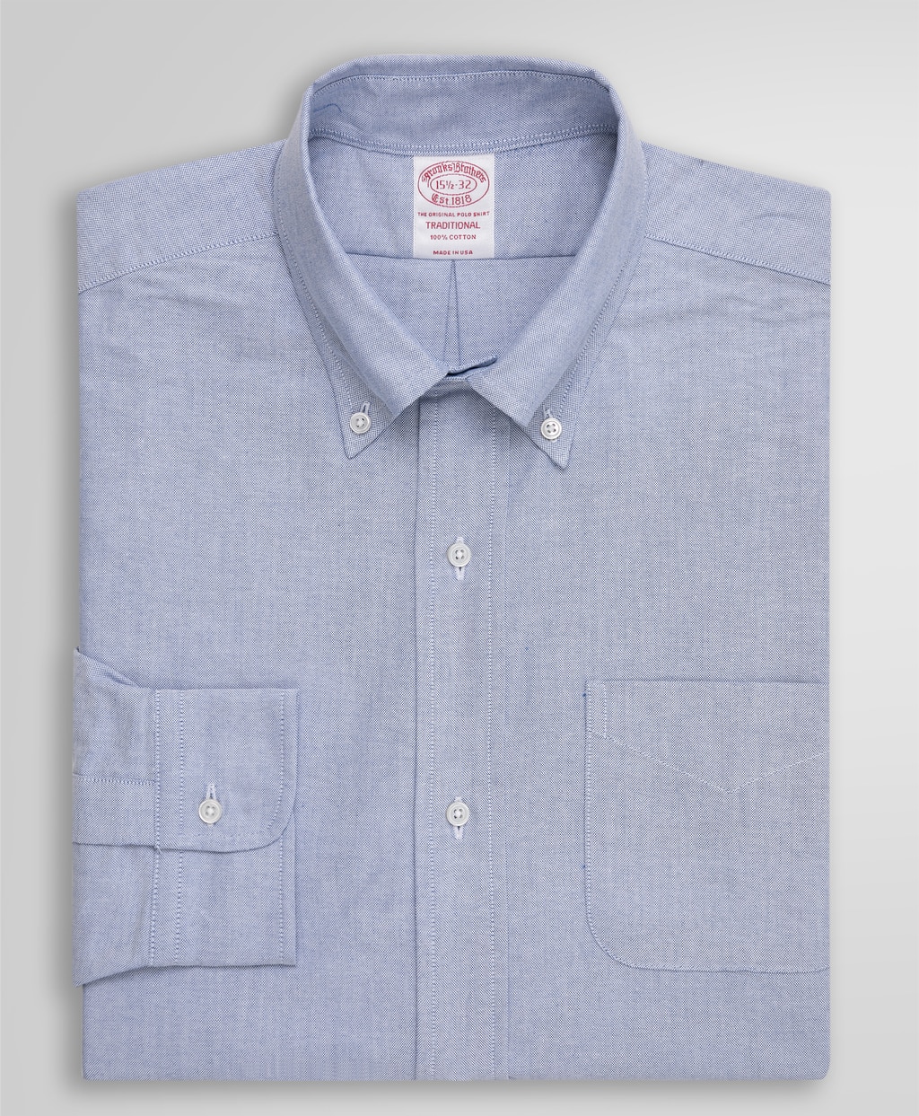 【BD125周年プリント対象メンズドレスシャツ】 スーピマコットン オックスフォード ドレスシャツ Traditional Fit Made in USA3