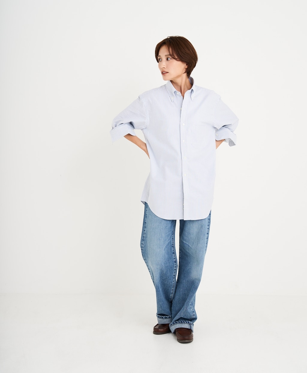 【BD125周年プリント対象メンズドレスシャツ】 スーピマコットン オックスフォード ドレスシャツ Regular Fit17