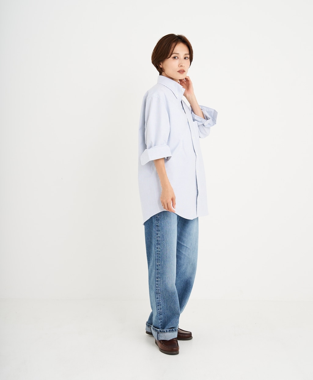【BD125周年プリント対象メンズドレスシャツ】 スーピマコットン オックスフォード ドレスシャツ Regular Fit18