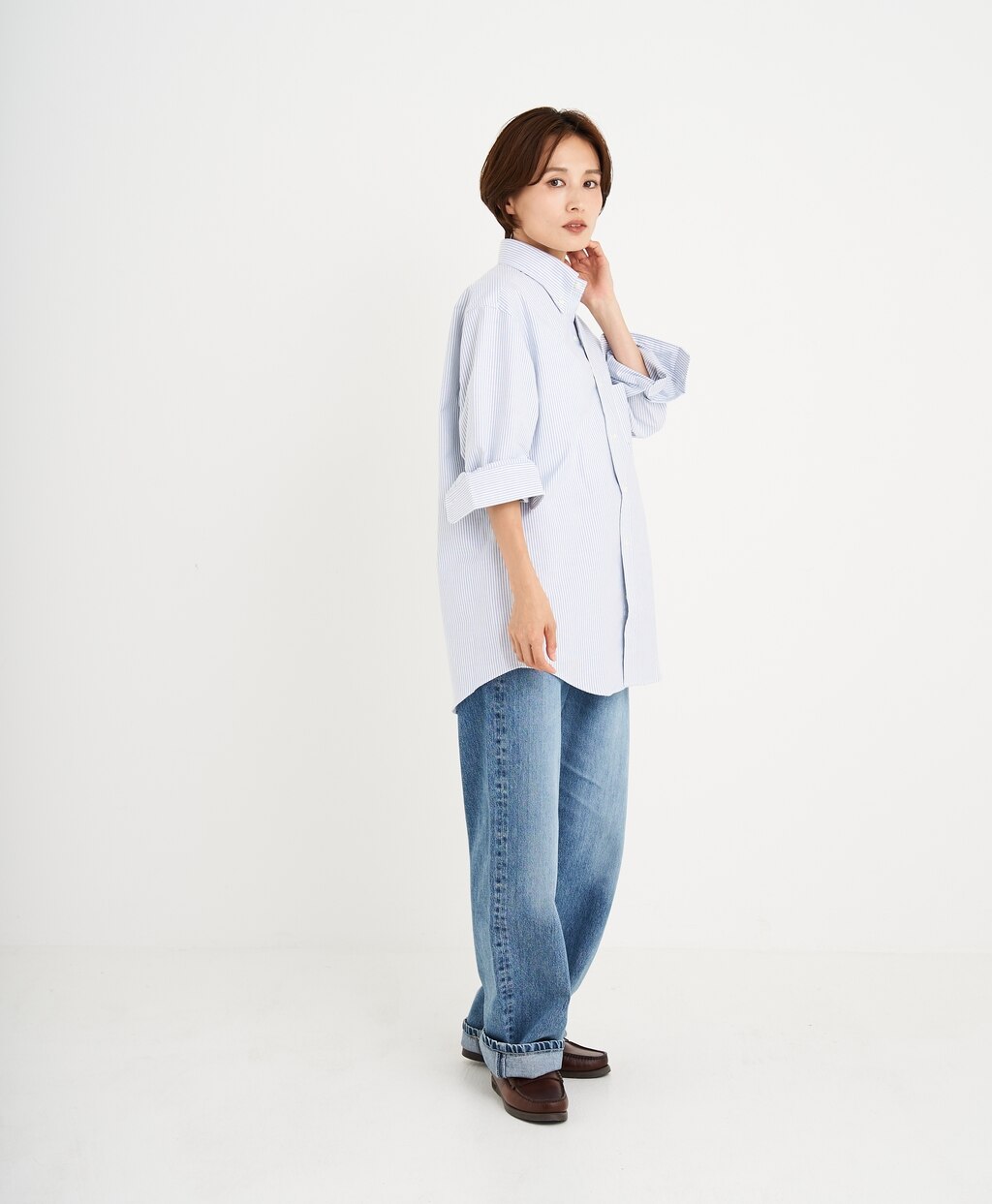 【BD125周年プリント対象メンズドレスシャツ】 スーピマコットン オックスフォード ドレスシャツ Regular Fit18