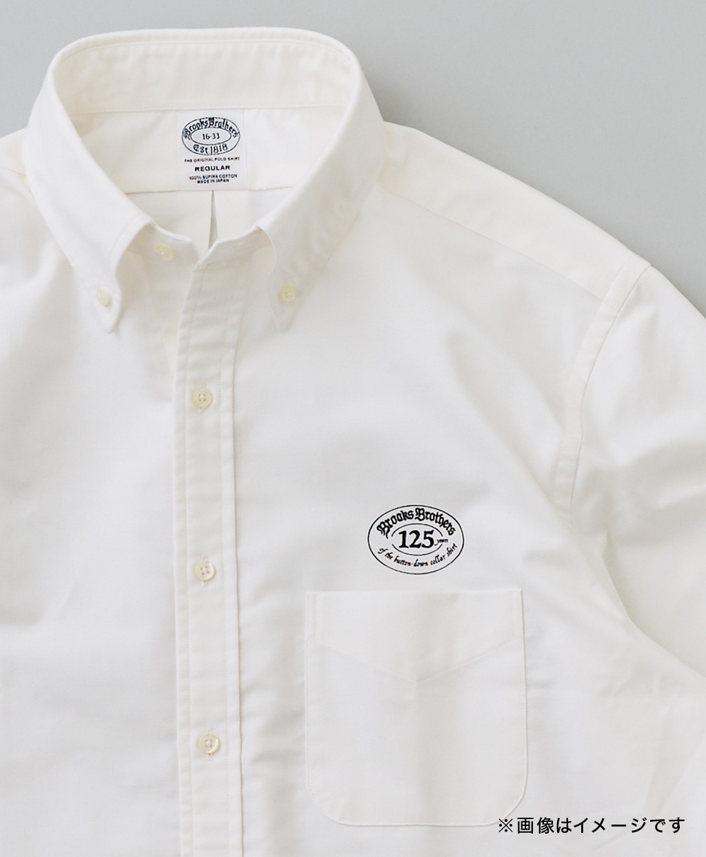 【BD125周年プリント対象メンズドレスシャツ】 スーピマコットン オックスフォード ドレスシャツ Regular Fit6