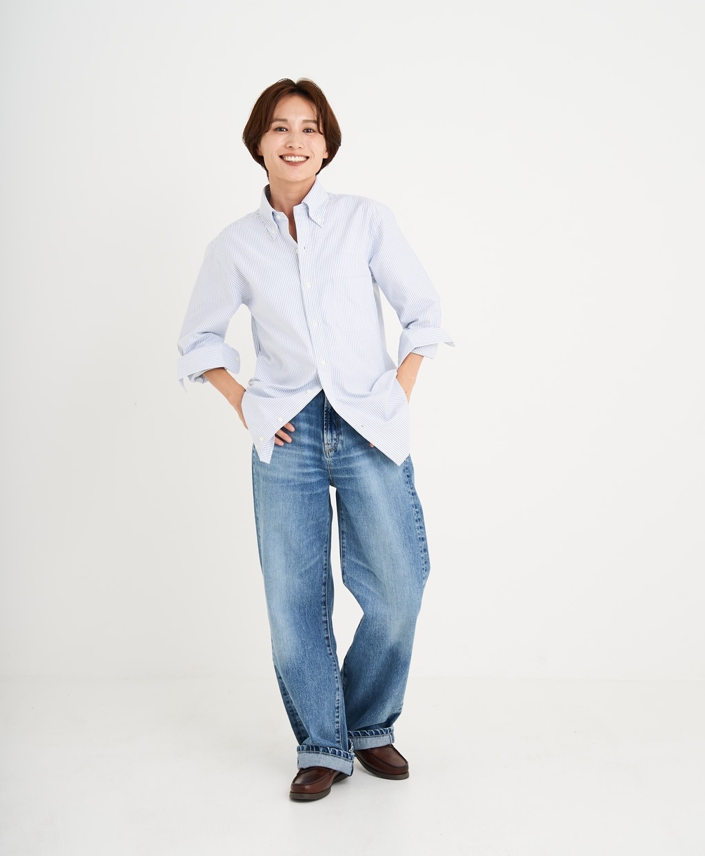 【BD125周年プリント対象メンズドレスシャツ】 スーピマコットン オックスフォード ドレスシャツ Regular Fit15