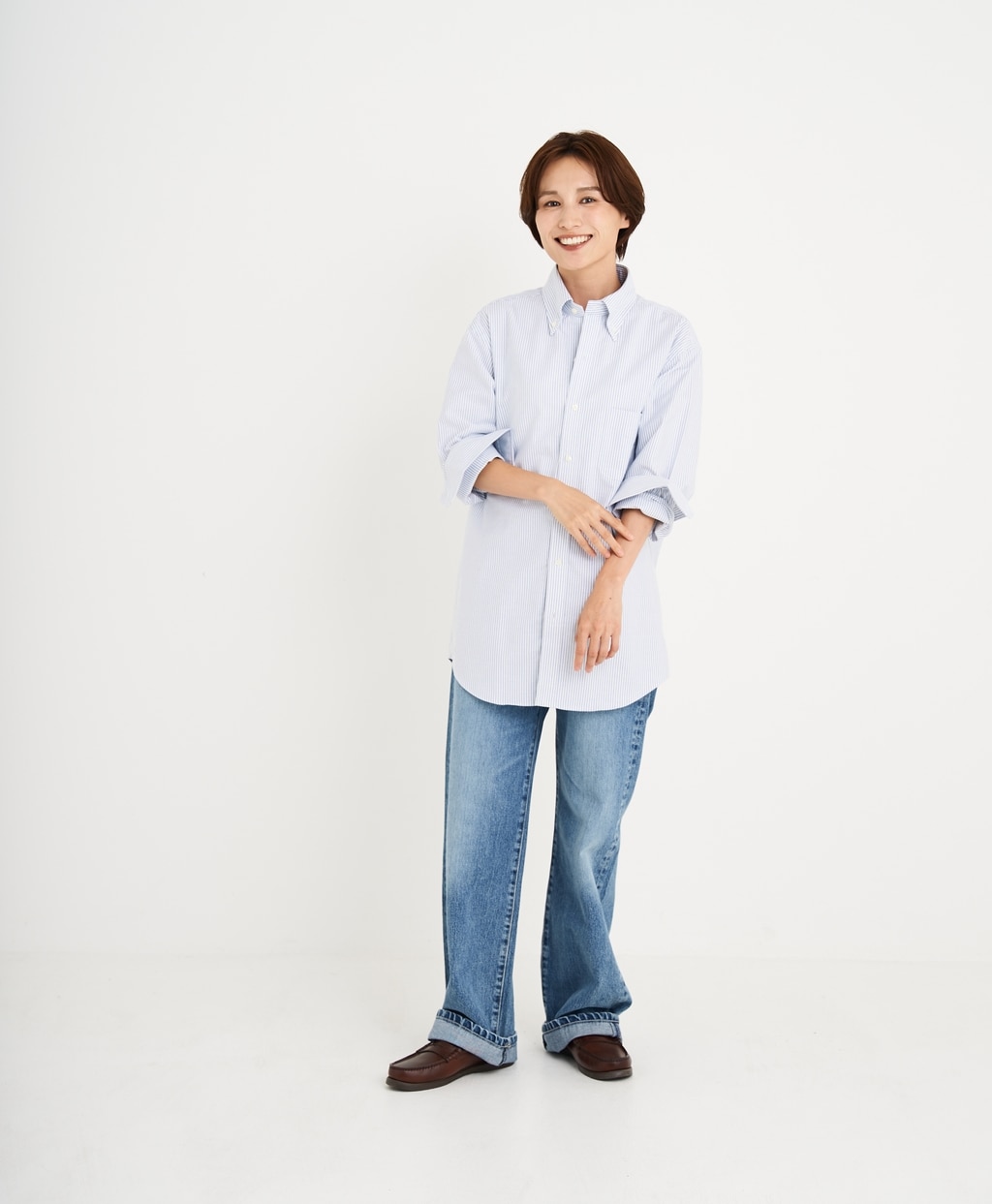 【BD125周年プリント対象メンズドレスシャツ】 スーピマコットン オックスフォード ドレスシャツ Regular Fit20