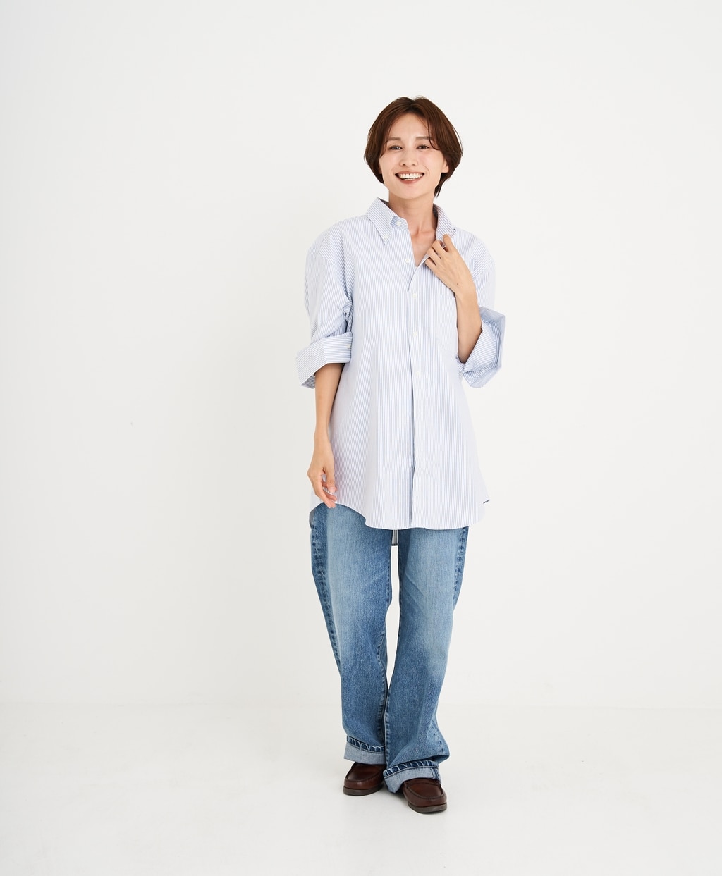 【BD125周年プリント対象メンズドレスシャツ】 スーピマコットン オックスフォード ドレスシャツ Regular Fit22
