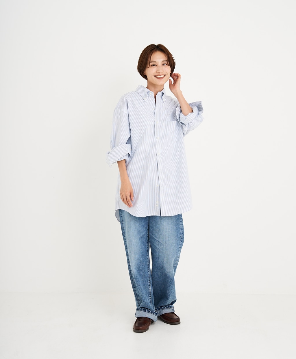 【BD125周年プリント対象メンズドレスシャツ】 スーピマコットン オックスフォード ドレスシャツ Regular Fit26