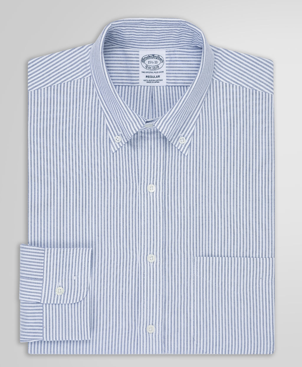 【BD125周年プリント対象メンズドレスシャツ】 スーピマコットン オックスフォード ドレスシャツ Regular Fit3