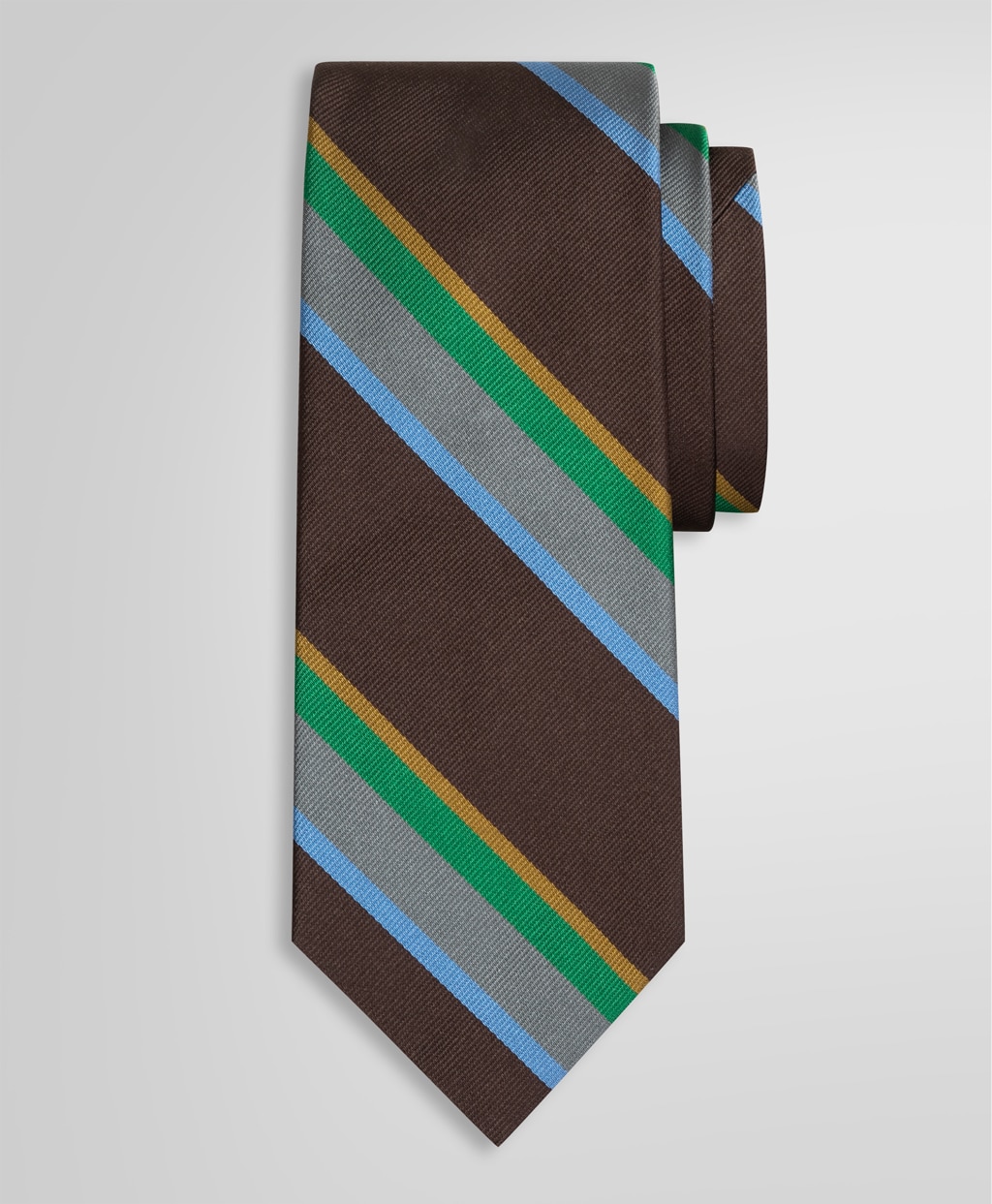 シルク　ラージストライプ　レップタイ1