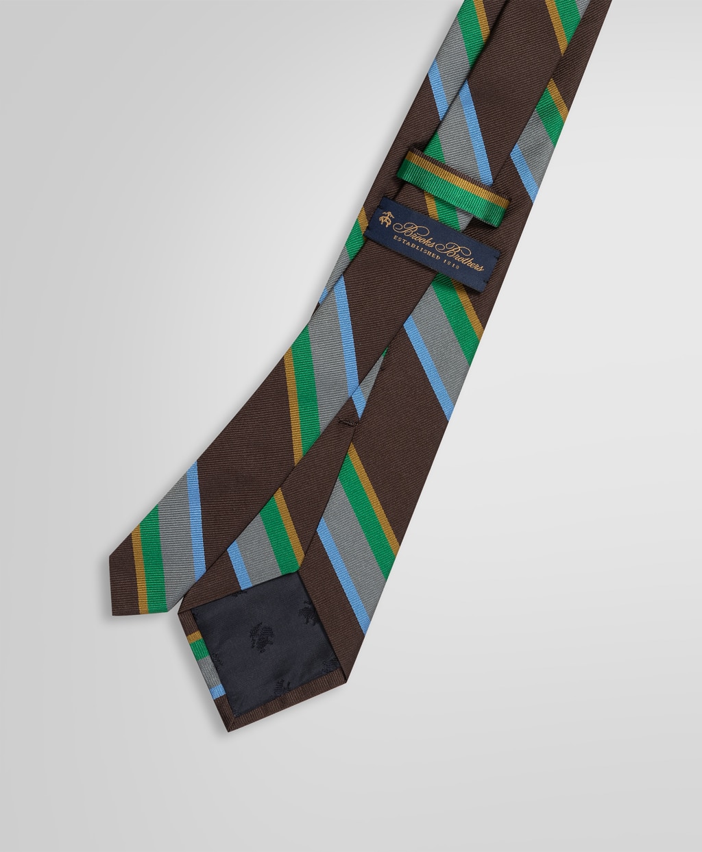 シルク　ラージストライプ　レップタイ2