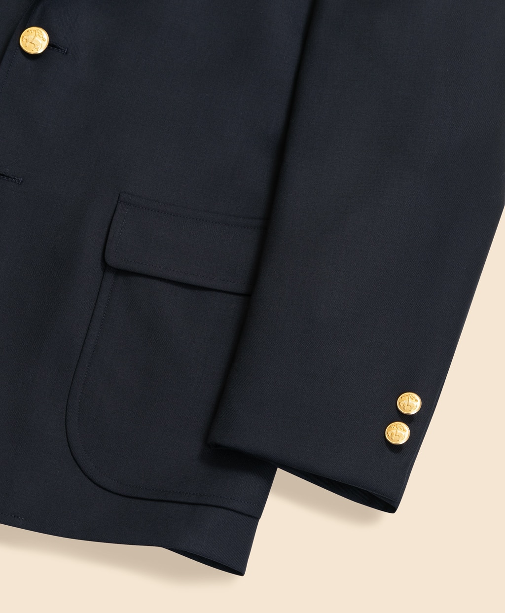 ミラクルクリンプウール　段返り３釦　ブレザー　Slim3