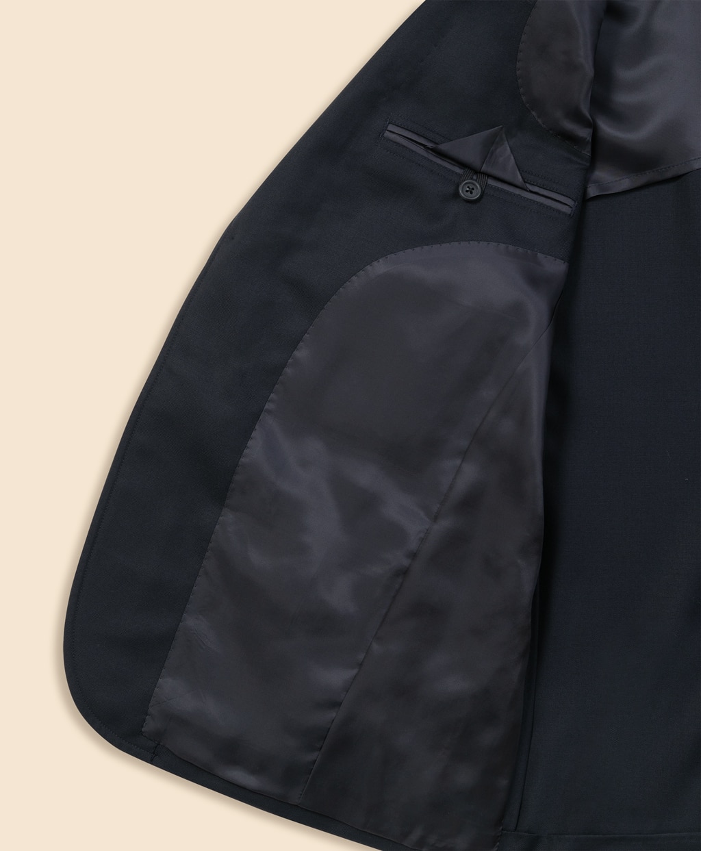 ミラクルクリンプウール　段返り３釦　ブレザー　Slim5