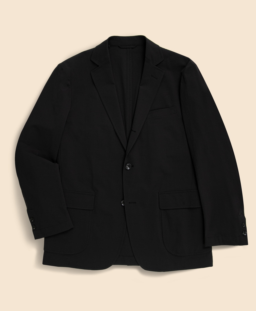 ナイロン／ポリウレタン　ウォッシャブル　段返り３釦サックジャケット　Classic1