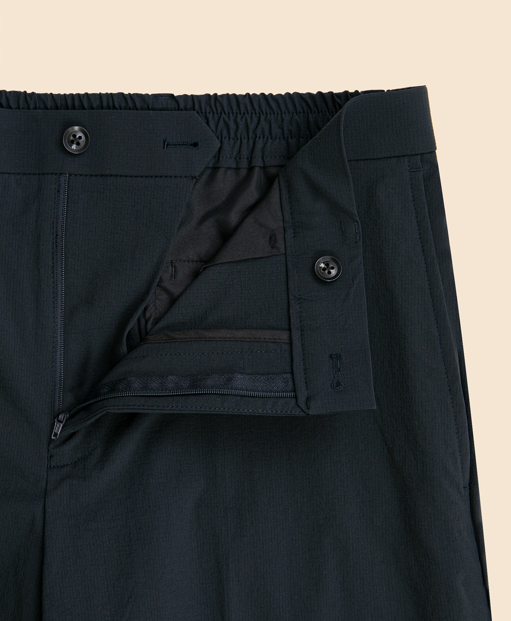 ナイロン／ポリウレタン　ウォッシャブル　プレーンフロント　トラウザーズ　Classic3