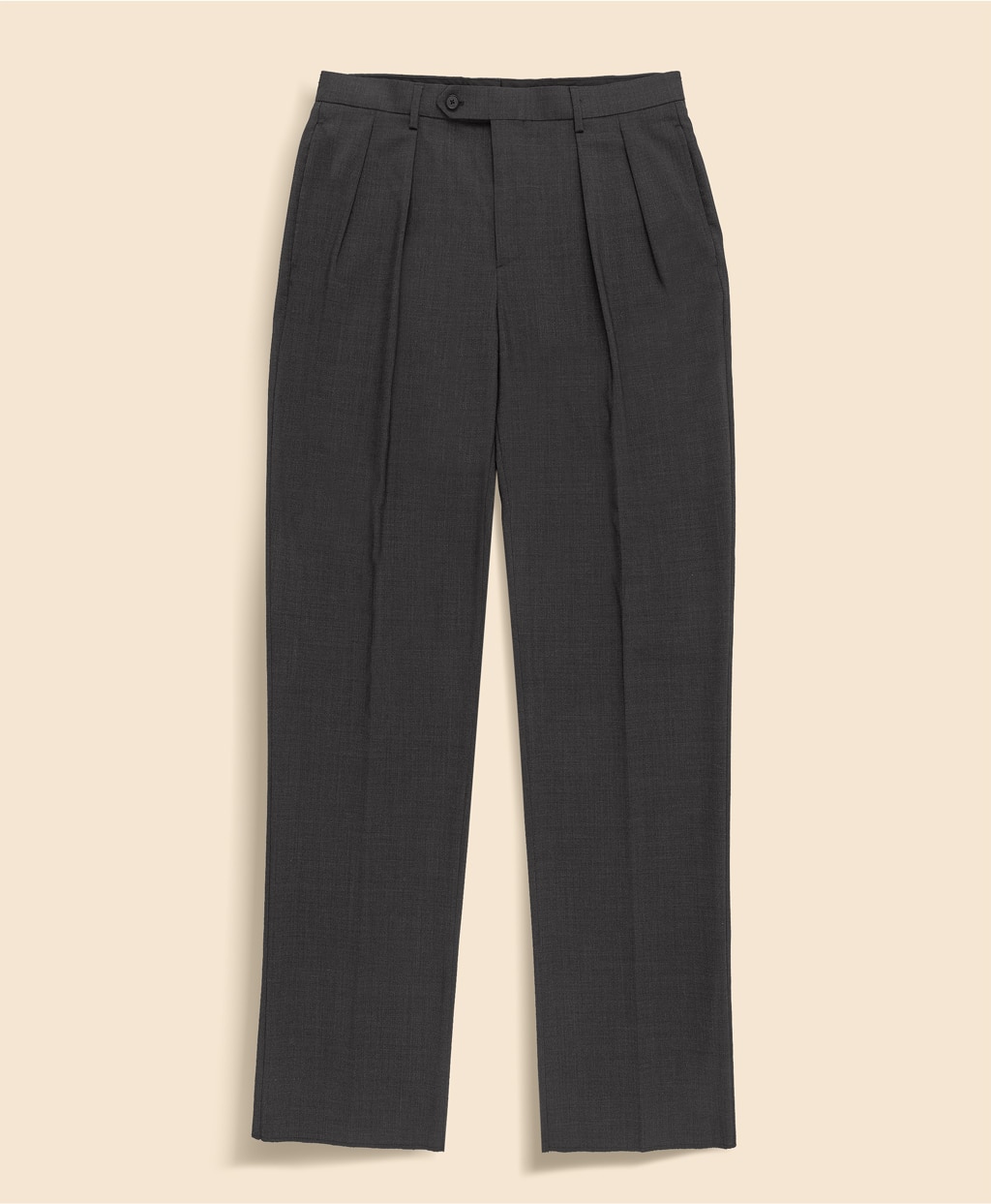 ポリエステル／ウール　プリーテッド　ウォッシャブル　トラウザーズ1