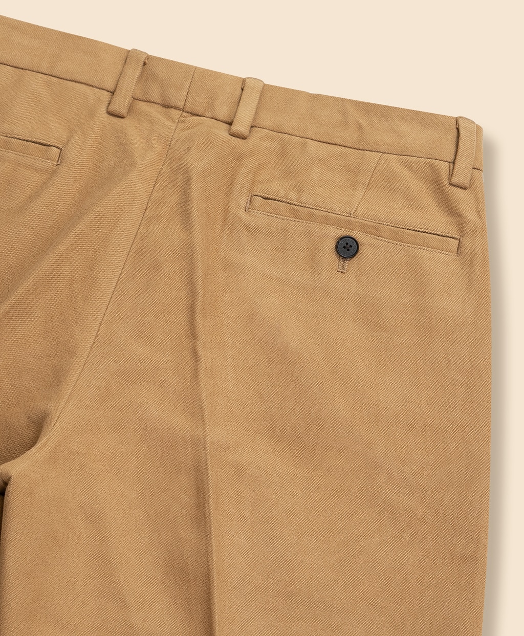 コットン ブラッシュドツイル プレーンフロントパンツ Regular2
