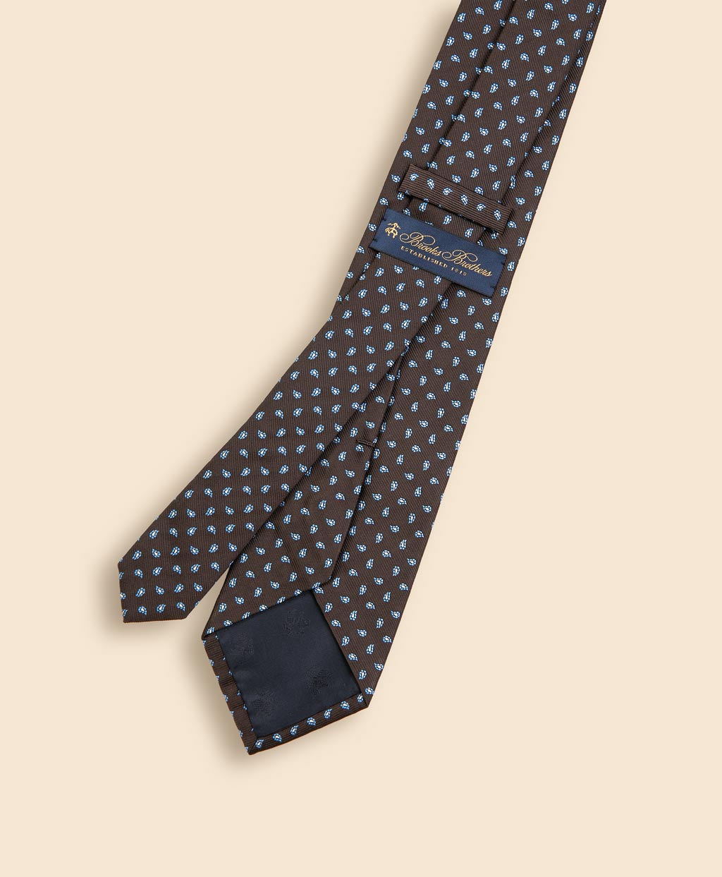 シルク　スモールペイズリー　ジャカードタイ2