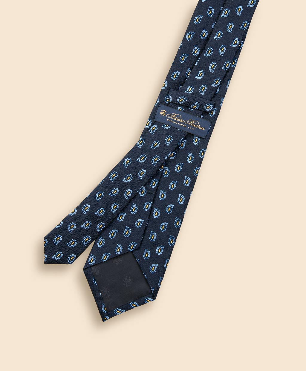 シルク　ラージペイズリー　ジャカードタイ2