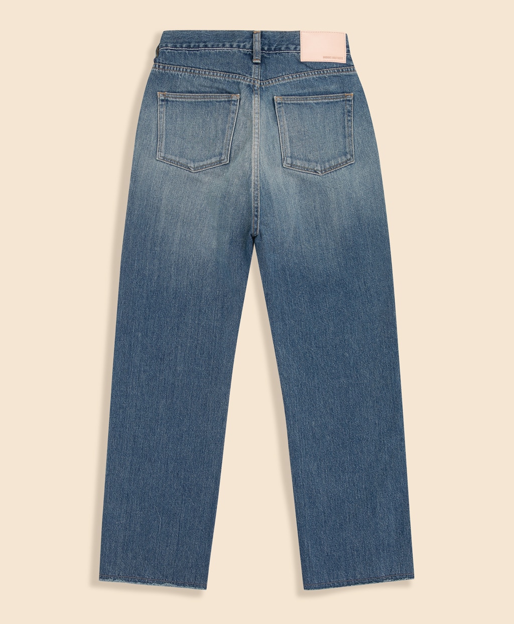 コットン　クロップド　デニムパンツ2