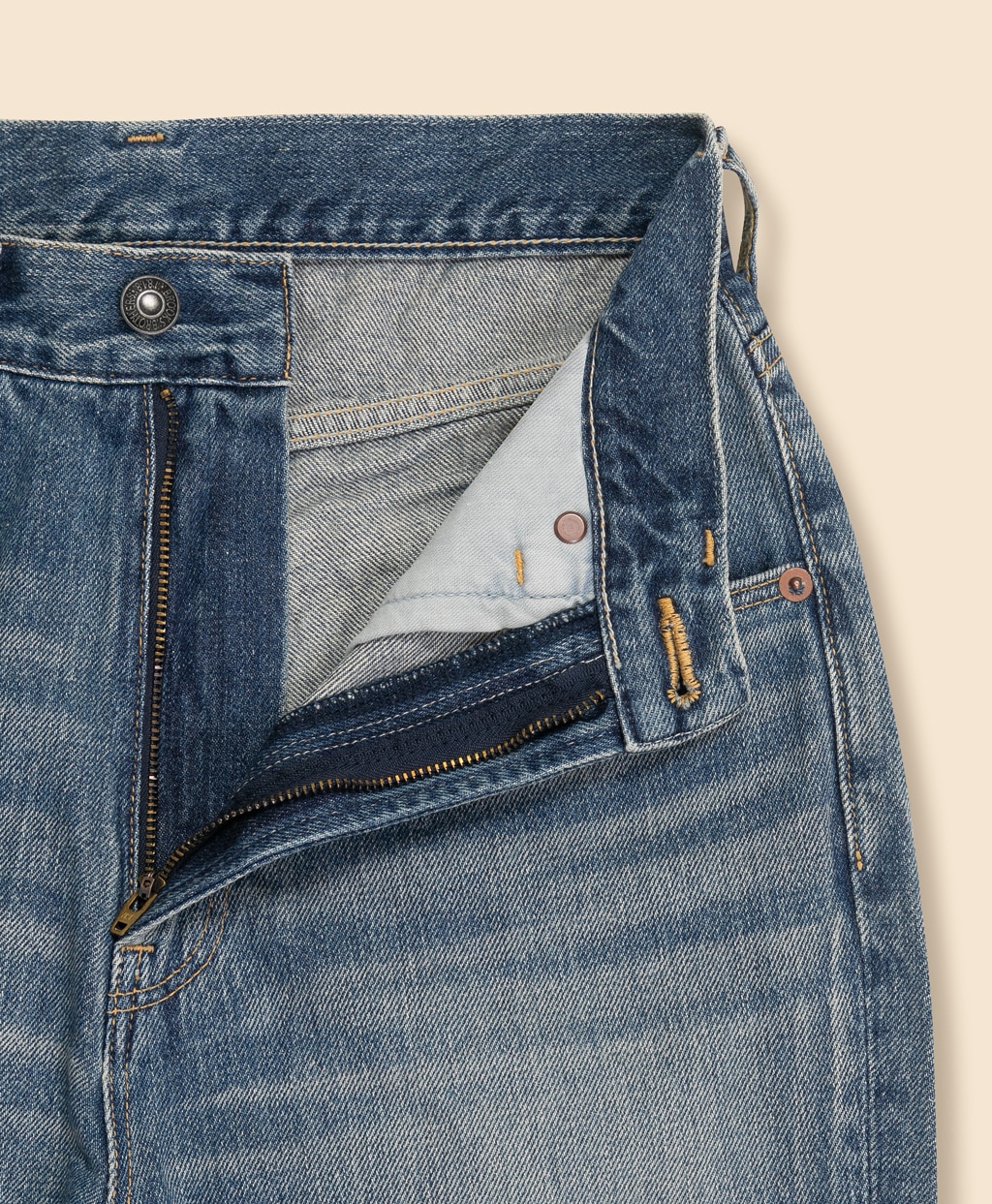 コットン　クロップド　デニムパンツ3