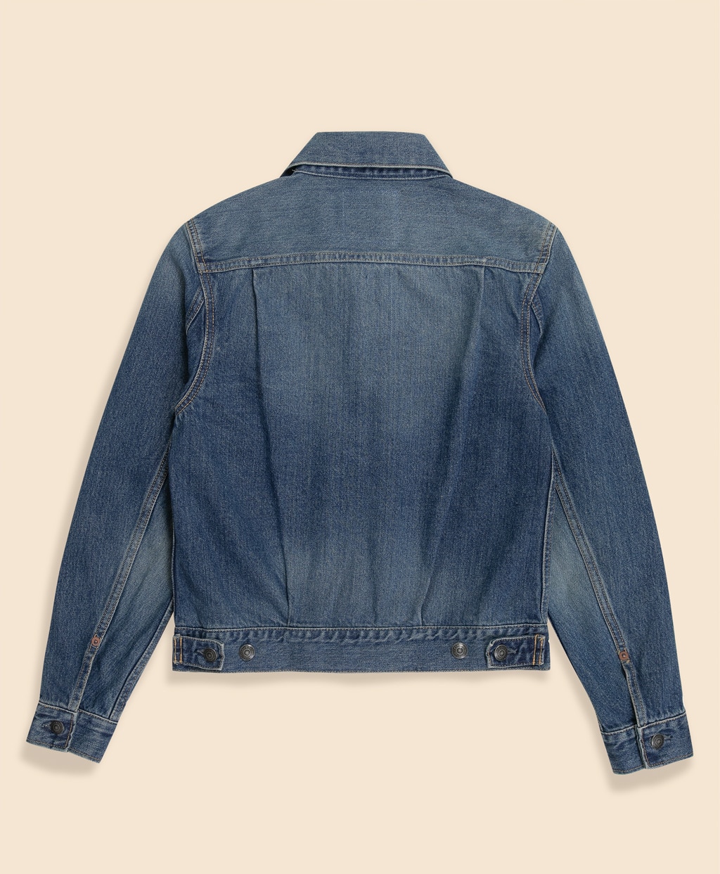 コットンデニム　ウォッシュド　トラッカージャケット2