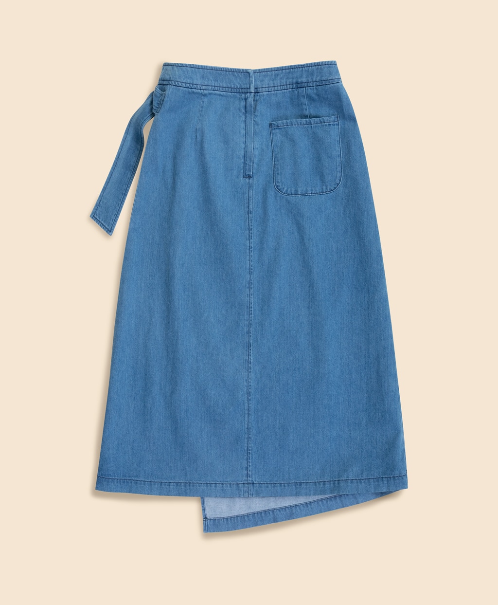 【Double B Collection】 コットン　ライトウェイトデニム　BBロゴ　フェイクラップスカート2