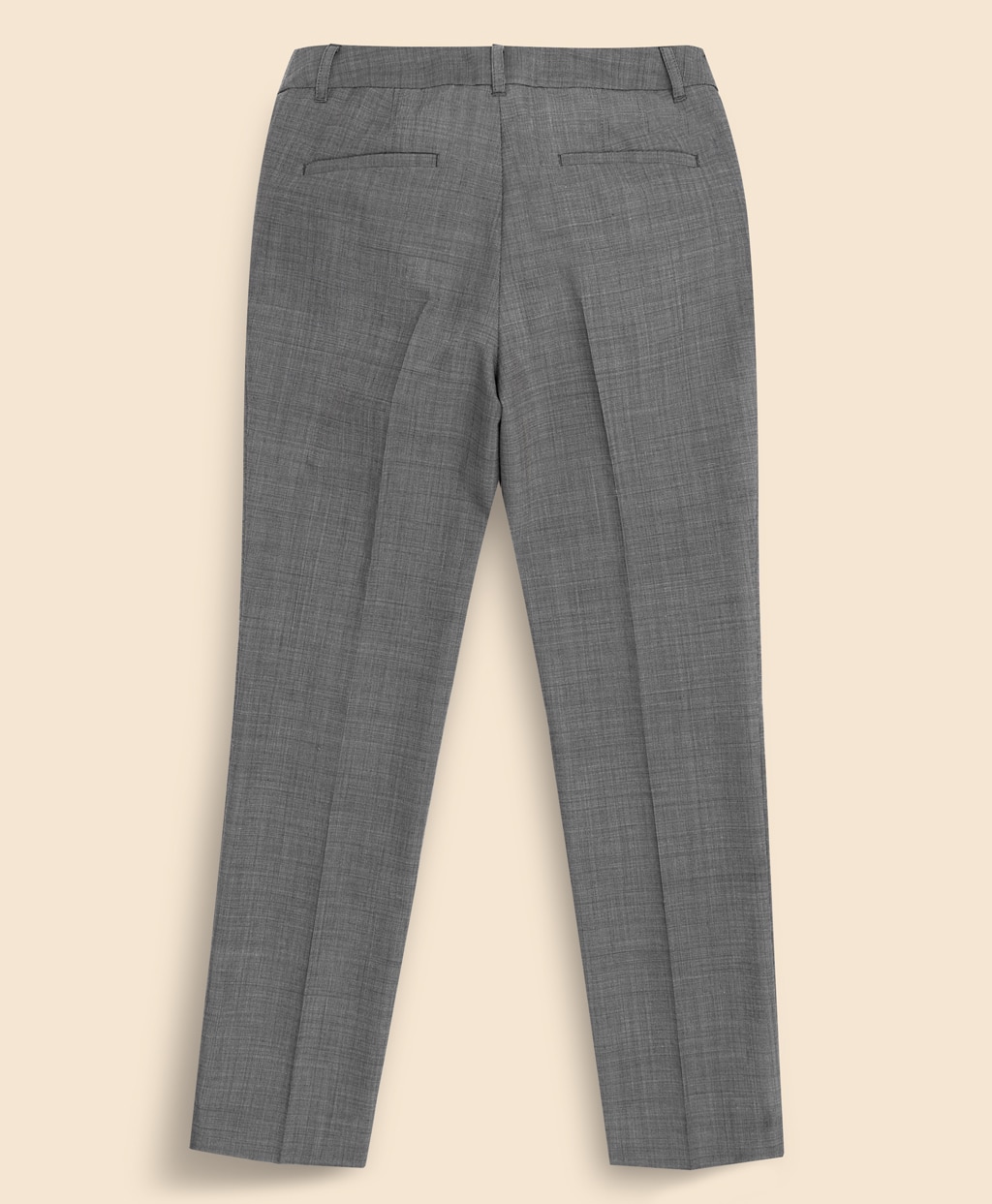 ポリエステル/ウール　ピンヘッド　クロップド　ドレスパンツ2