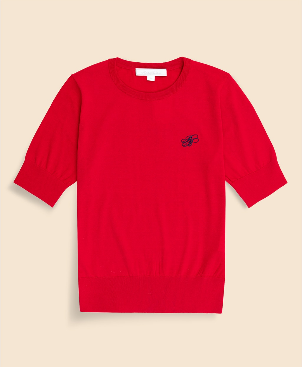 【Double B Collection】 キュプラ/ナイロン　BBロゴ　ショートスリーブセーター1