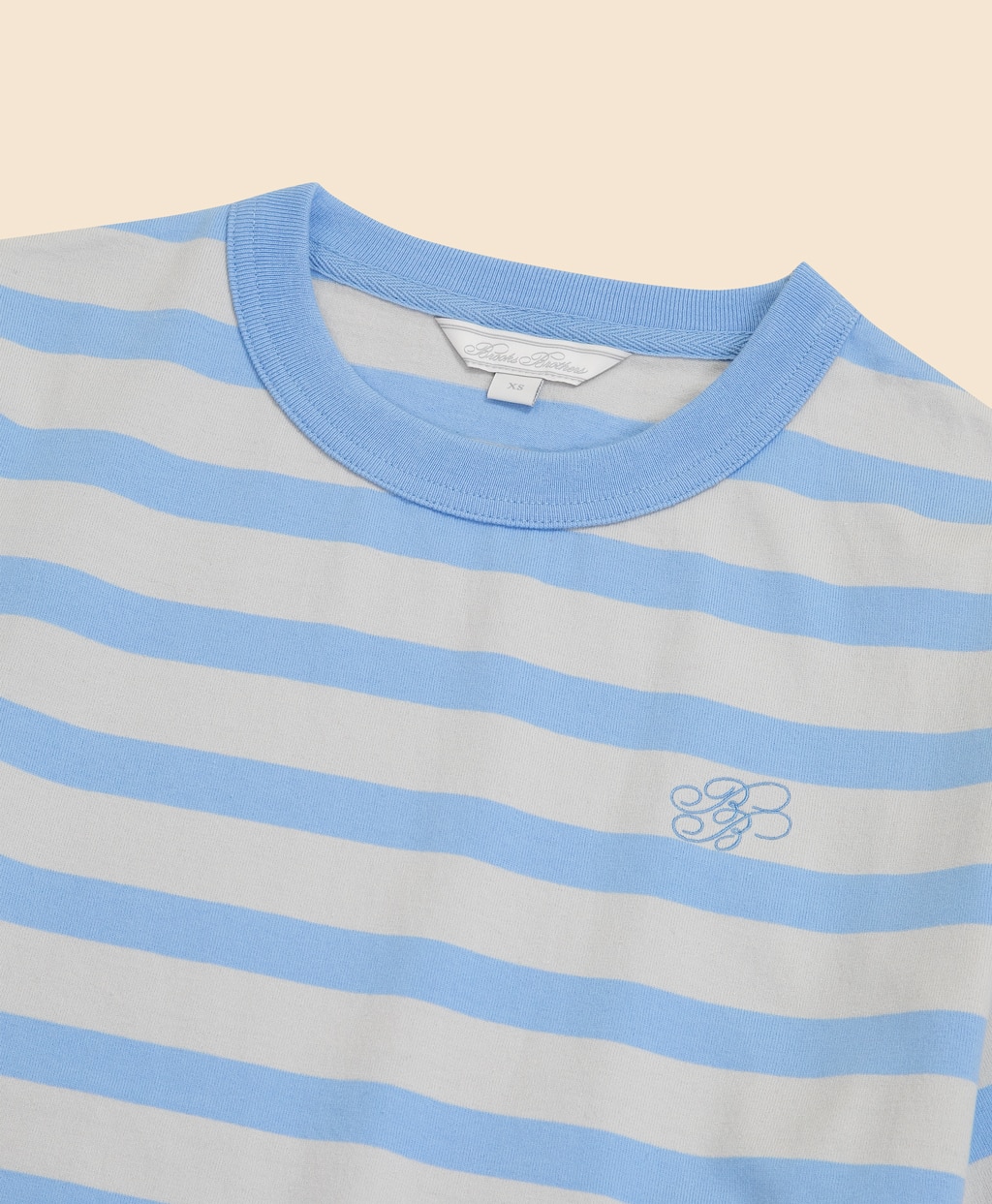 【Double B Collection】コットン　BBロゴ　マリナーストライプ　ヘビーウェイトTシャツ2