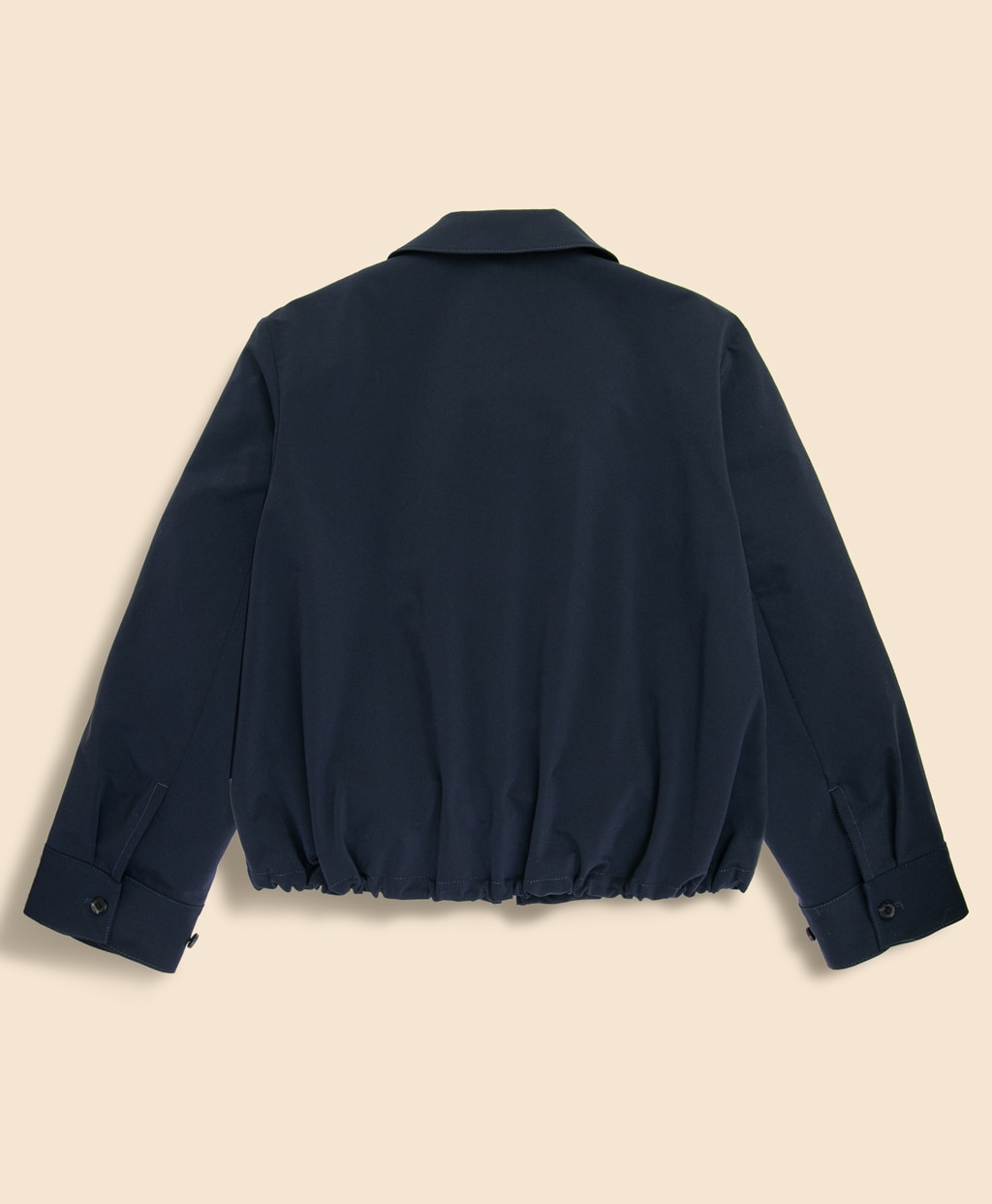 【Double B Collection】ポリエステル　BBロゴ　クロップド　ジップブルゾン2