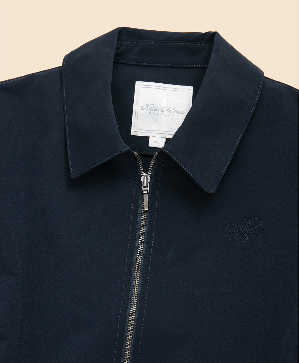 【Double B Collection】ポリエステル　BBロゴ　クロップド　ジップブルゾン4