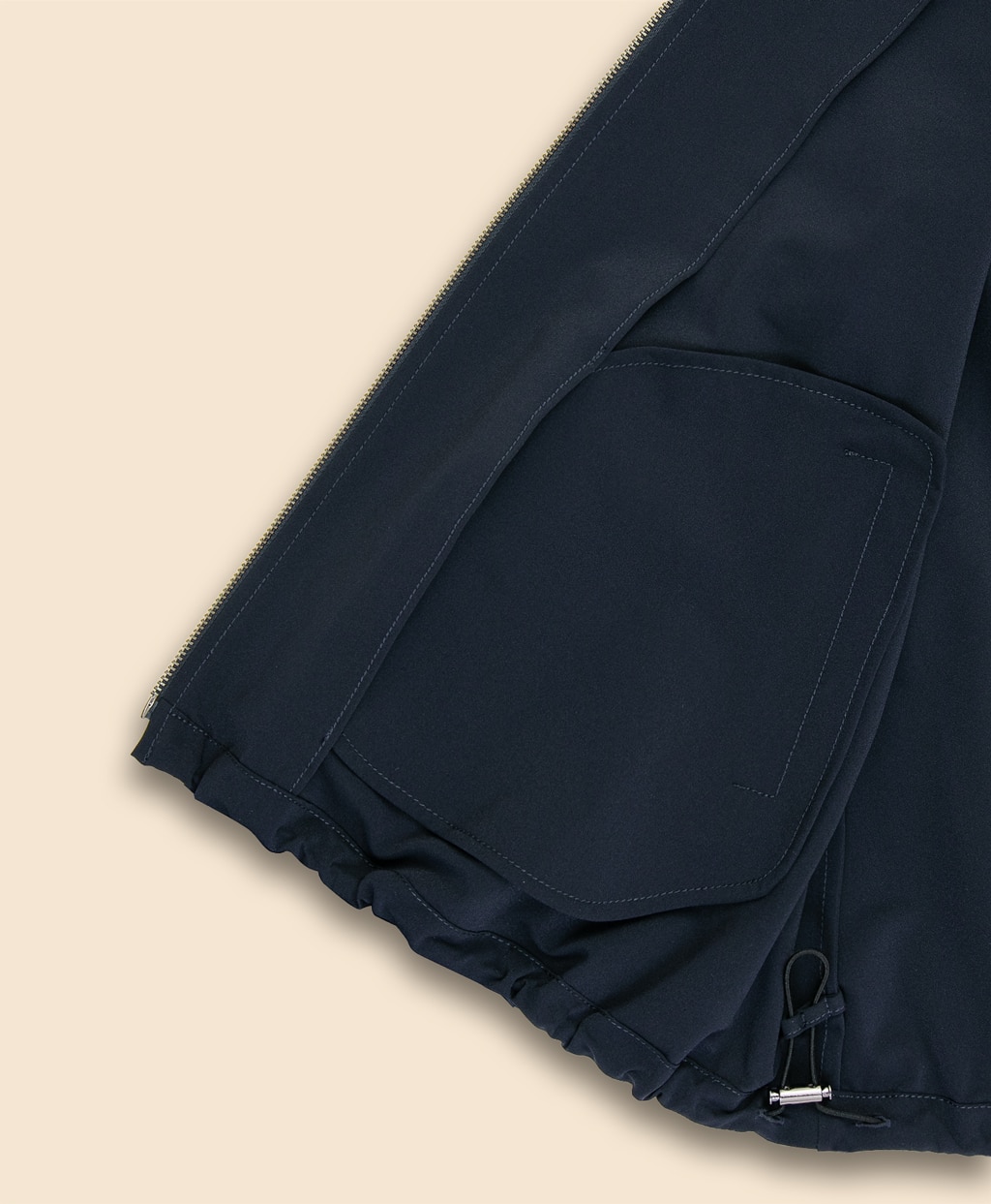 【Double B Collection】ポリエステル　BBロゴ　クロップド　ジップブルゾン5