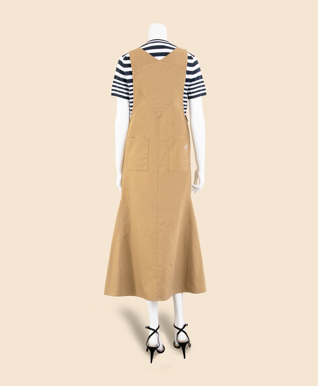 【Double B Collection】コットン　BBロゴ　ジャンパードレス5