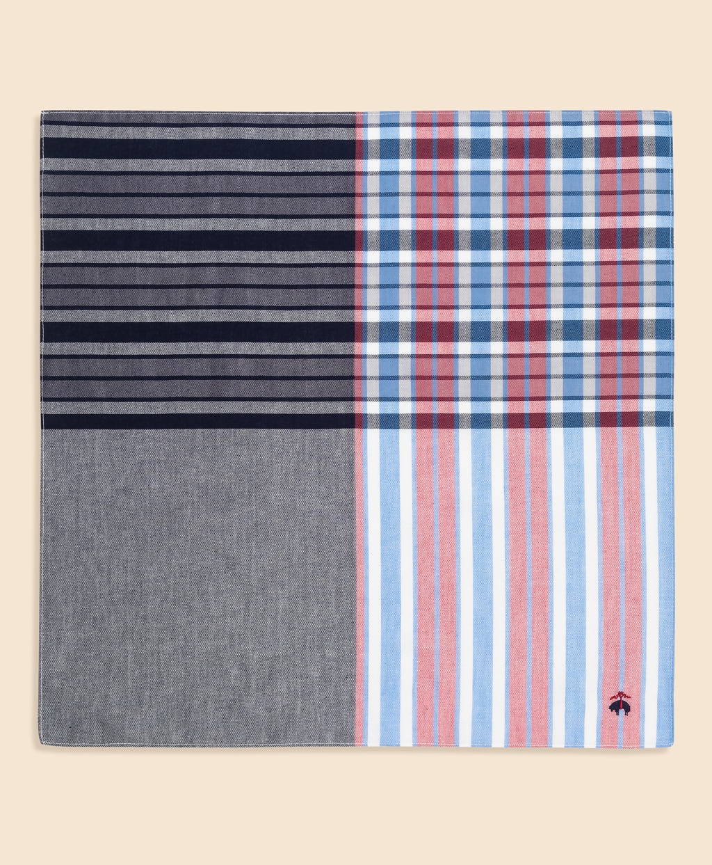 コットン　GFロゴ　プラッド　ハンカチ2