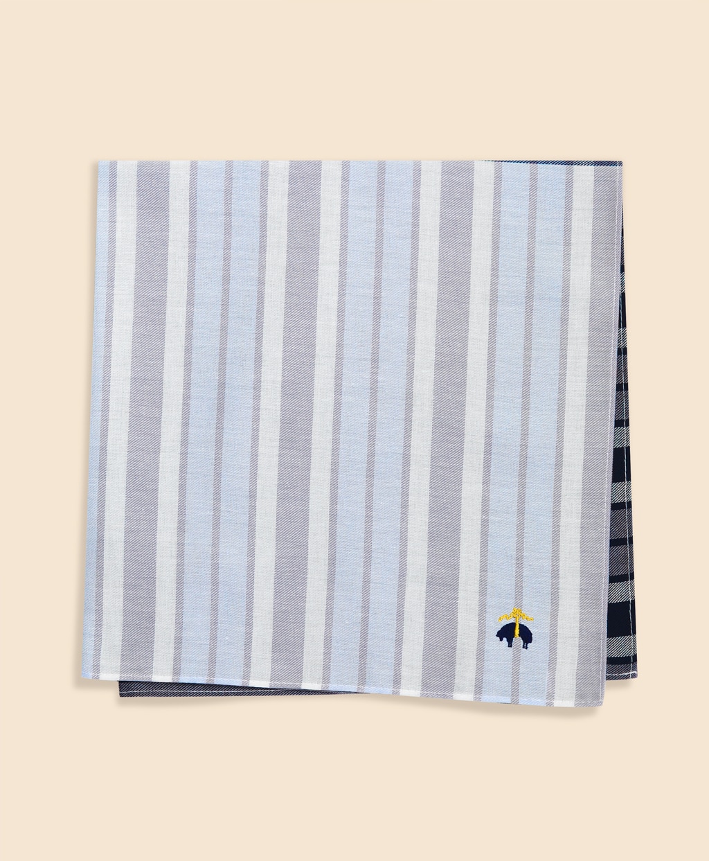 コットン　GFロゴ　プラッド　ハンカチ1